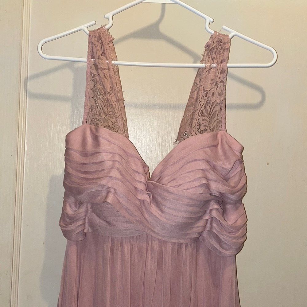 Rose Pink Full Length Bridesmaid Dress size M